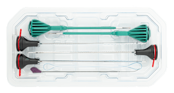 FiberTak SpeedBridge Implant System Includes three 2.6 FiberTak RC Self-Punching soft anchors w/ 1.7 FiberTape Loop and 1.3 mm SutureTape (1 white/black, white/blue, 1 blue, white /black, and 1 black/blue, blue), two 4.75 BioComposite SwiveLock C anchors, HD Scorpion needle, and MegaLoader