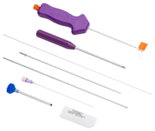 Short 2.9 mm BioComposite PushLock Implant System Includes 2.9 mm Short BioComposite PushLock Anchor, FiberLink SutureTape, and Percutaneous Kit (Including: Spear, Dilator, 17-ga Spinal Needle, Guide Pin, Drill, and Cannula)