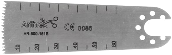 Sagittales Sägeblatt für Arthrex 600, 65 mm x 27 mm x 0.8 mm