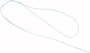 FiberLink #2, Geflochtener Polyblend Faden, Blau, 66.0 cm, mit 3.8 cm Schlinge an einem Ende, steril