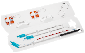 FiberTape Cerclage for Glenoid Bone Loss Implant System
Includes: FiberTape Cerclage w/ TigerLink shuttle suture, TigerTape Cerclage w/ FiberLink shuttle suture, 3 mm cannulated drill, 3 mm short cannulated drill, 60° measurement probe, and MegaLoader suture passing loop