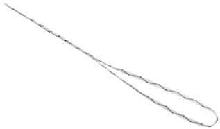 TigerLink-SutureTape-Faden, 1.3 mm, weiß/schwarz, Fadenlasso