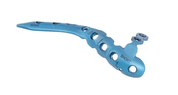 Distal Humerus Plate, Short, Lateral Biplanar, Left, Titanium
