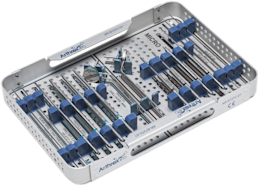 QuickFix Kanüliertes Schraubensystem, Instrumenteninlay für Micro/Mini Kompressionsschrauben FT