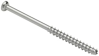 Low Profile Schraube, Stahl, kanüliert, langes Gewinde, 4.0 x 55 mm, unsteril, IM