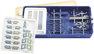 Instrumentenset, für Low Profile-Platten- und -Schraubensystem für Mittelfußplattenmodule