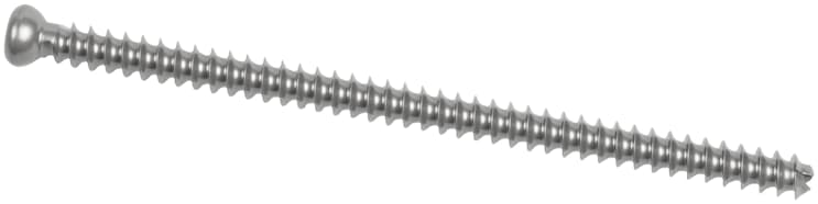 Kanülierte Schraube, Titan, Vollgewinde, 4.5 mm x 80 mm