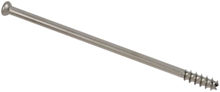 Low Profile Screw, Titanium, 6.7 mm x 115 mm, Cannulated, 18 mm Thread