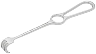 Volkmann Retractor, 8.5'' Lang, 4 Zinken, Halbscharf