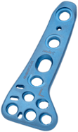 Posterolateral Distal Tibia Plate, Titanium, Left, 4 Hole