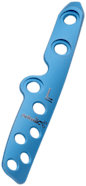 Posterolateral Anatomic Distal Fibula Plate, Left, Titanium, 4 Hole