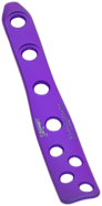 Posterolateral Distal Fibula Plate, Locking, Titanium, 4 Hole