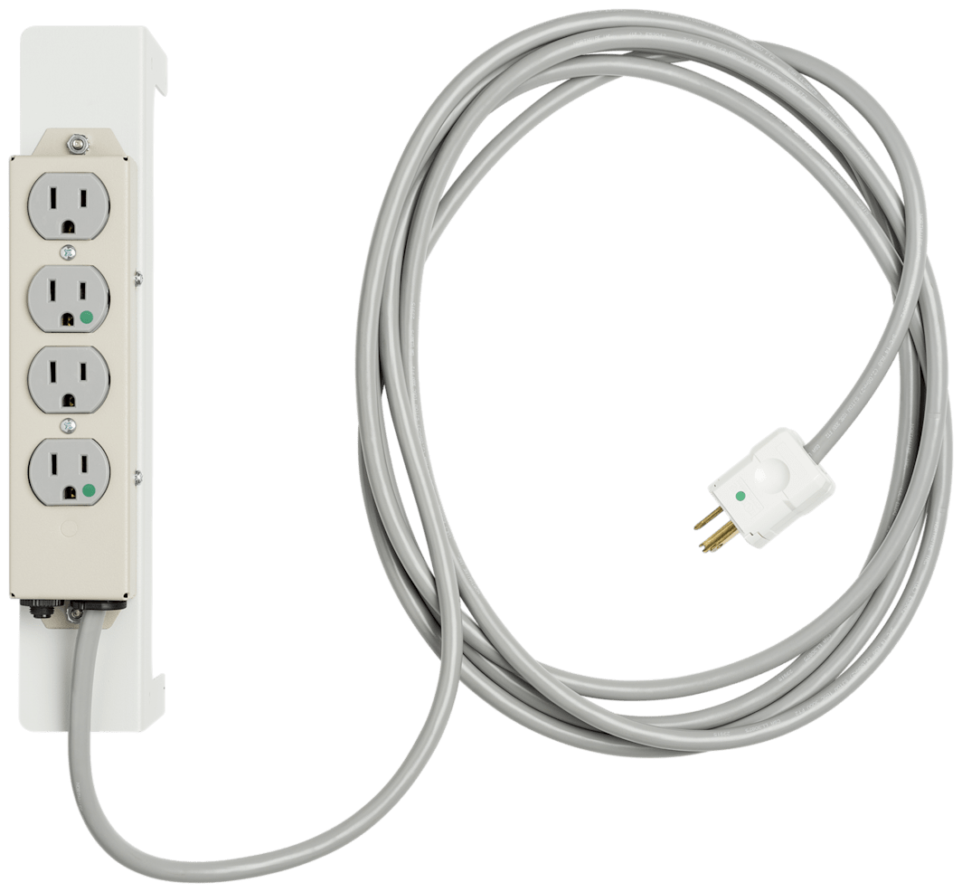 4 Outlet Powers Strips, 15'' Cord