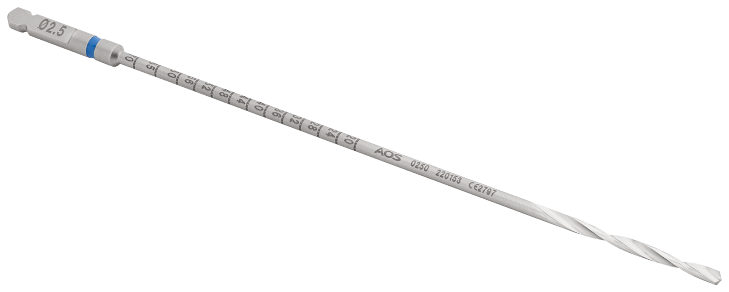 Calibrated Drill, Long, 2.5 mm x 130 mm