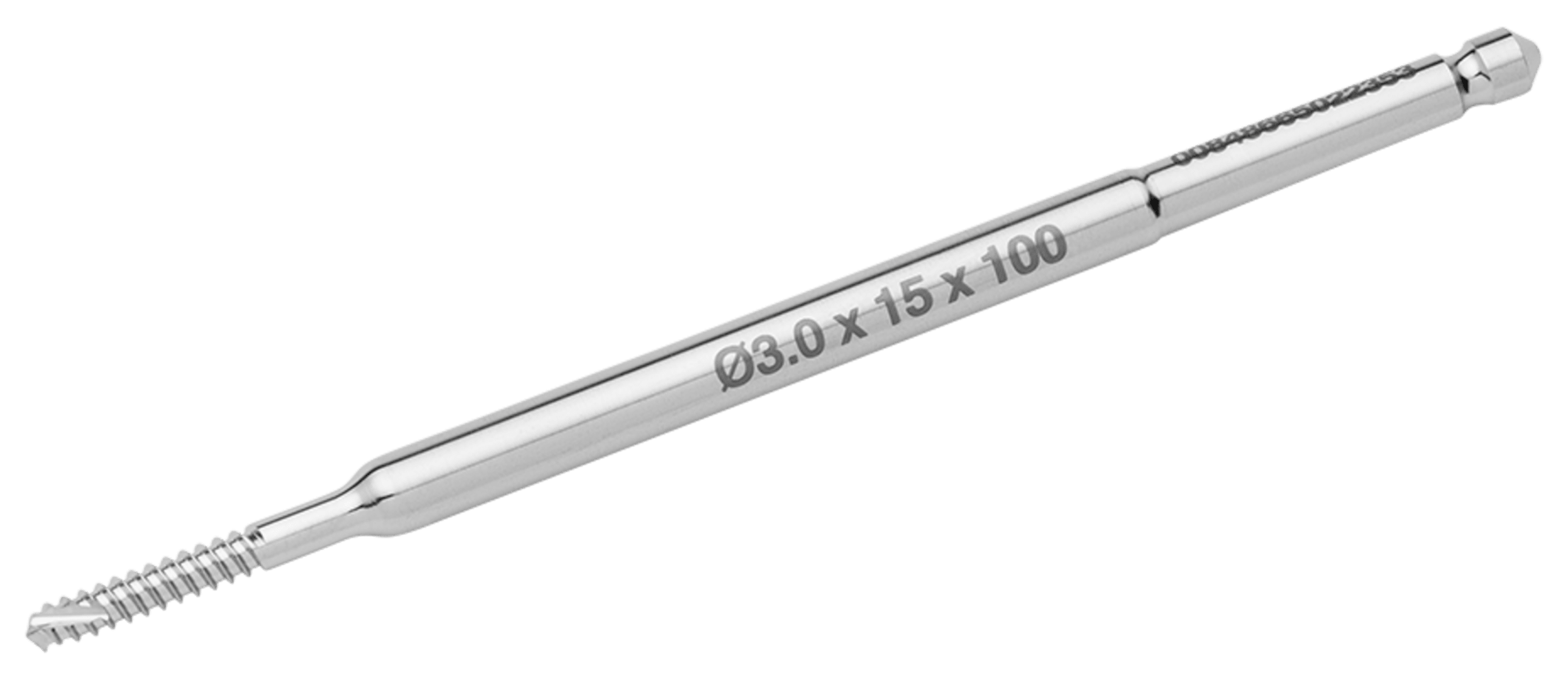 3.0mm x 15mm x 100mm Threaded Half Pin