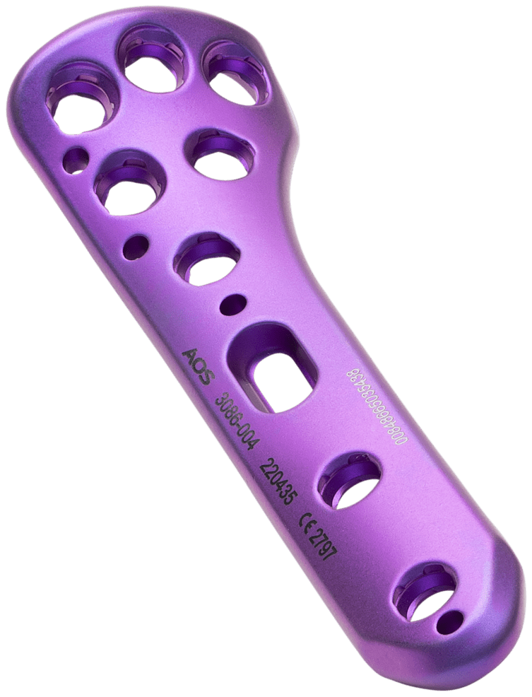 Proximal Postmed Tib Plate, Rt, 4 Hole