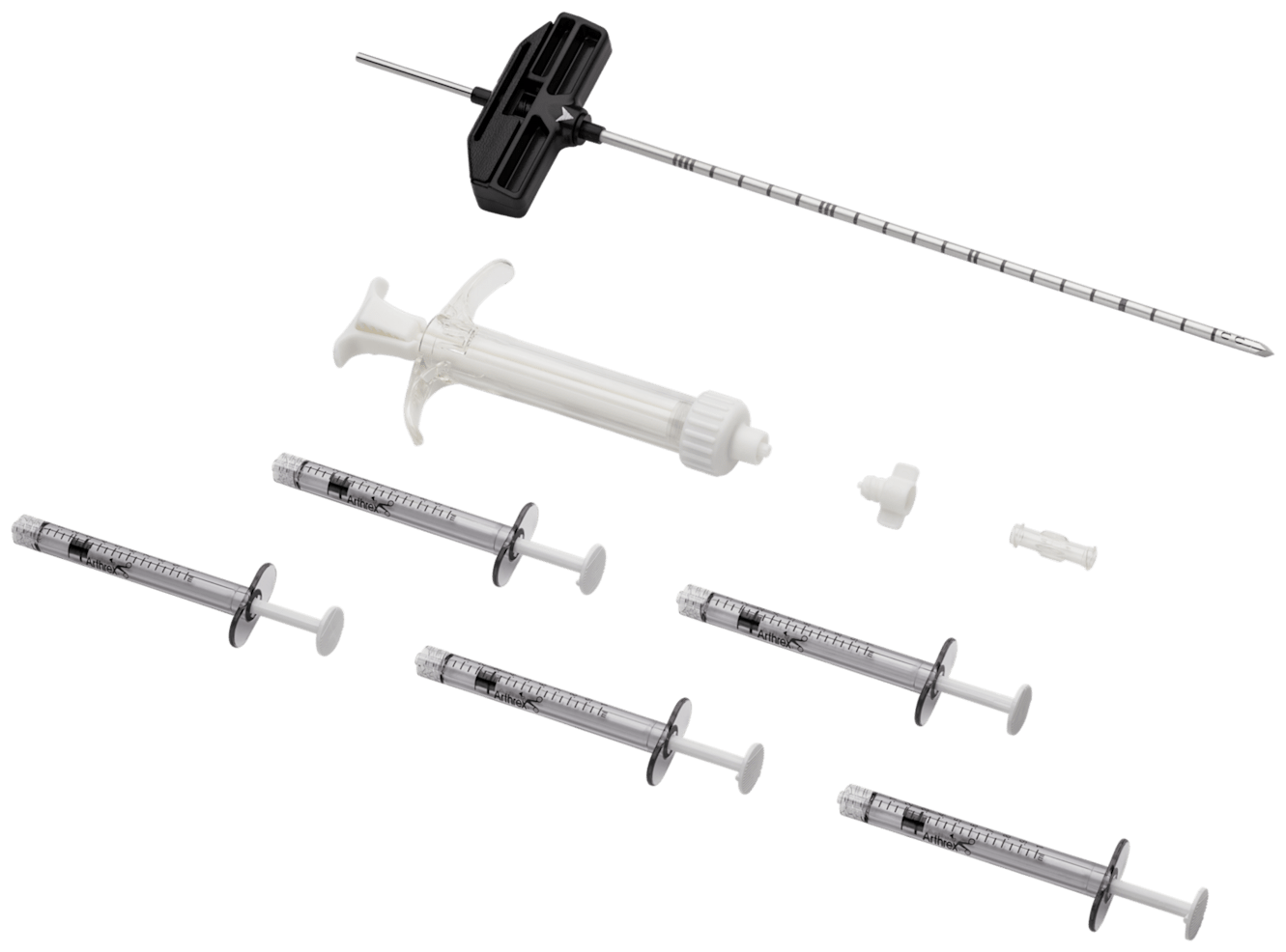 IntraOsseous BioPlasty (IOBP), Kerndekompressions- und Applikationskit- Hüfte, geschlossene Spitze