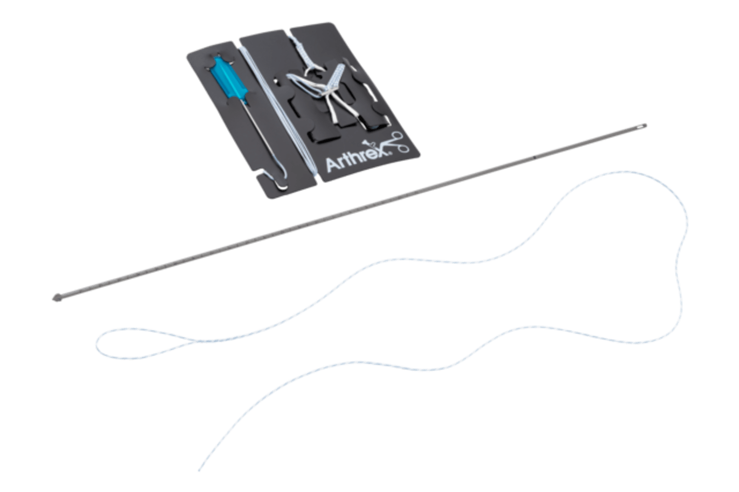 FiberTag TightRope II with <em>Internal</em>Brace, with Flexible ACL TightRope Drill Pin and FiberLink Suture