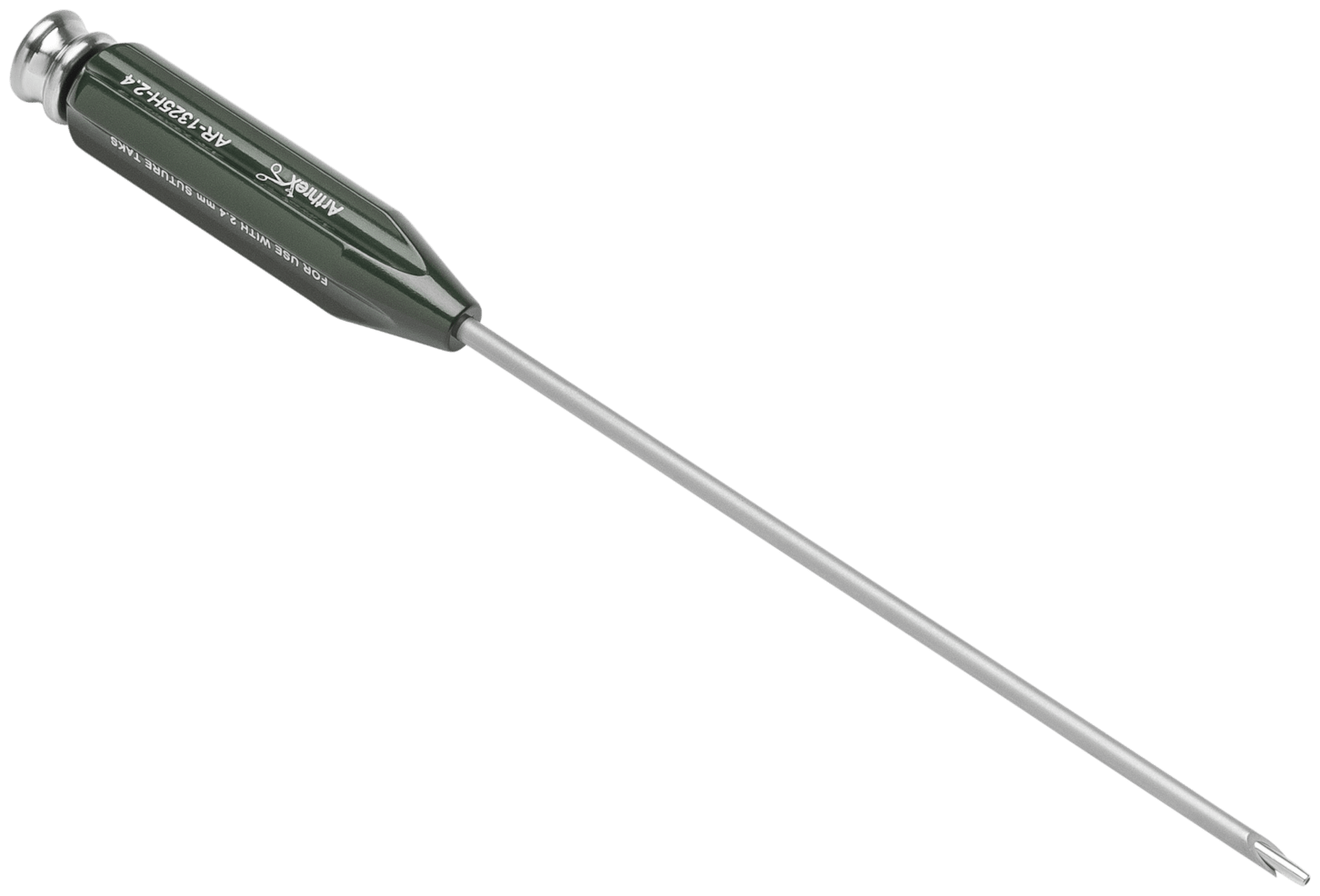 Zielinstrument, für 2.4 mm Hüftanker, mit Gabelspitze, mit kanüliertem Obturator mit abgerundeter Spitze
