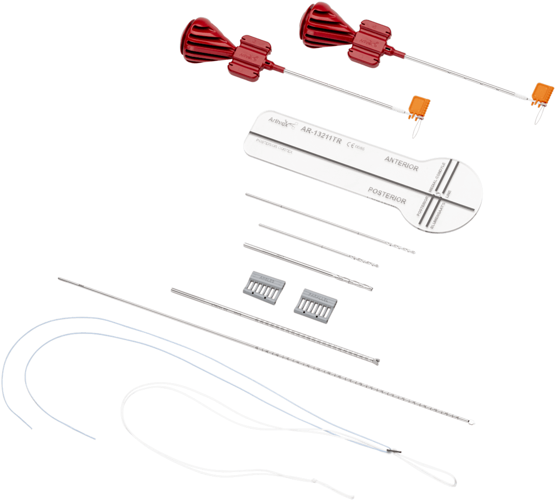 MPFL Implant System, TightRope and BioComposite SwiveLock Anchors, 3.9 x 17.9 mm