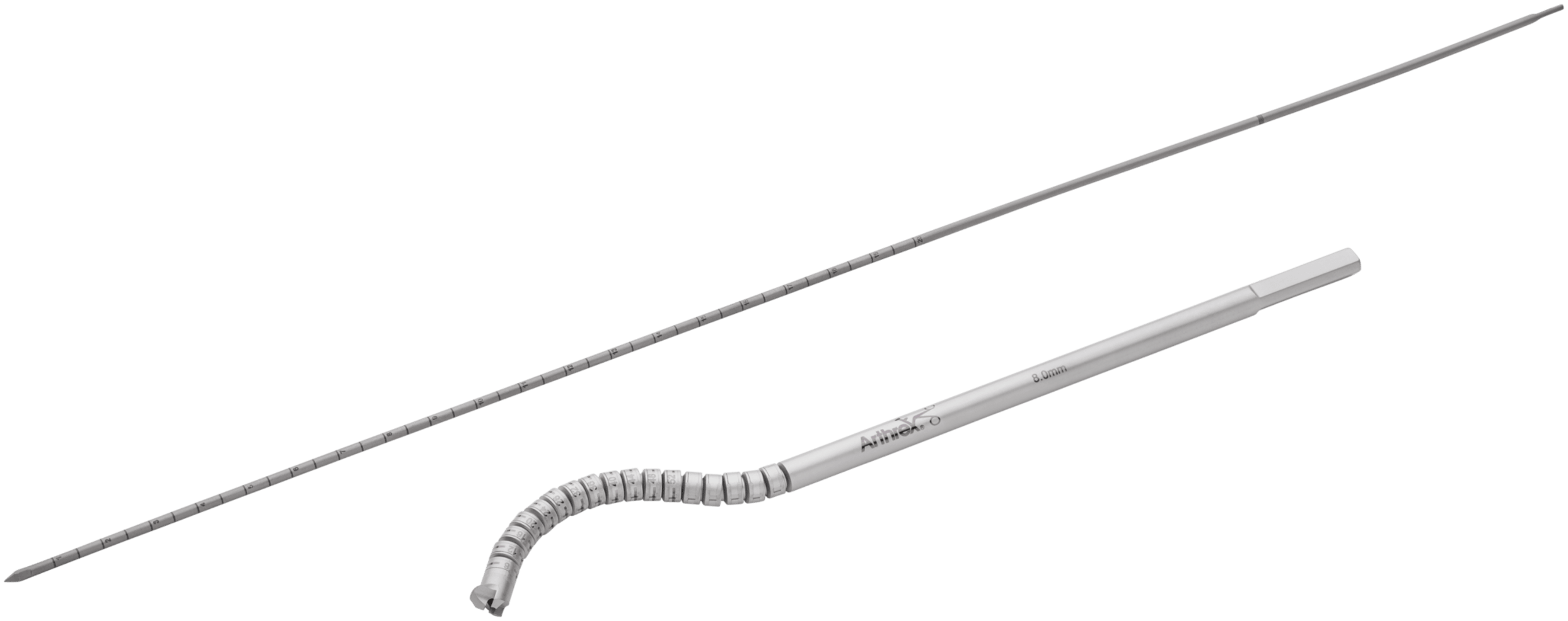 Flexibler Bohrer mit flexiblem Führungsdraht, 8 mm