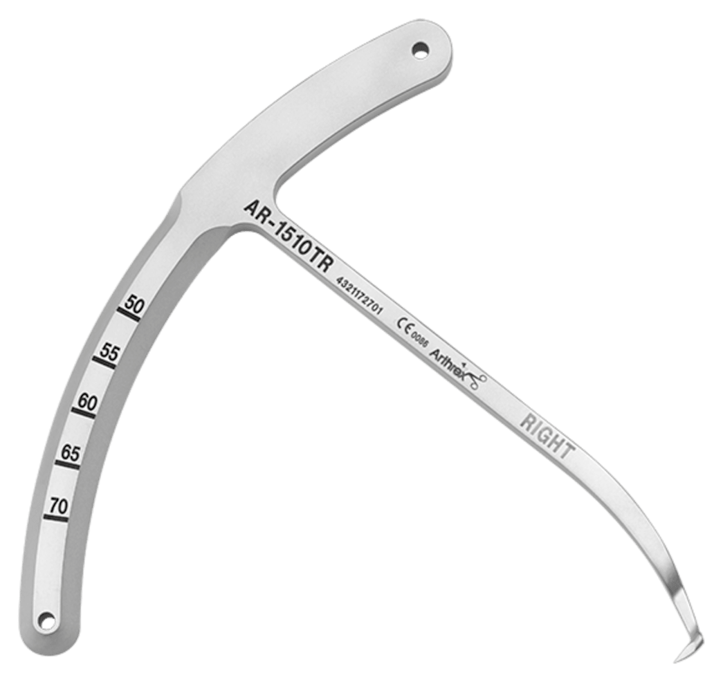 Footprint Tibial ACL Marking Hook for Reconstruction Drill Guide, Right