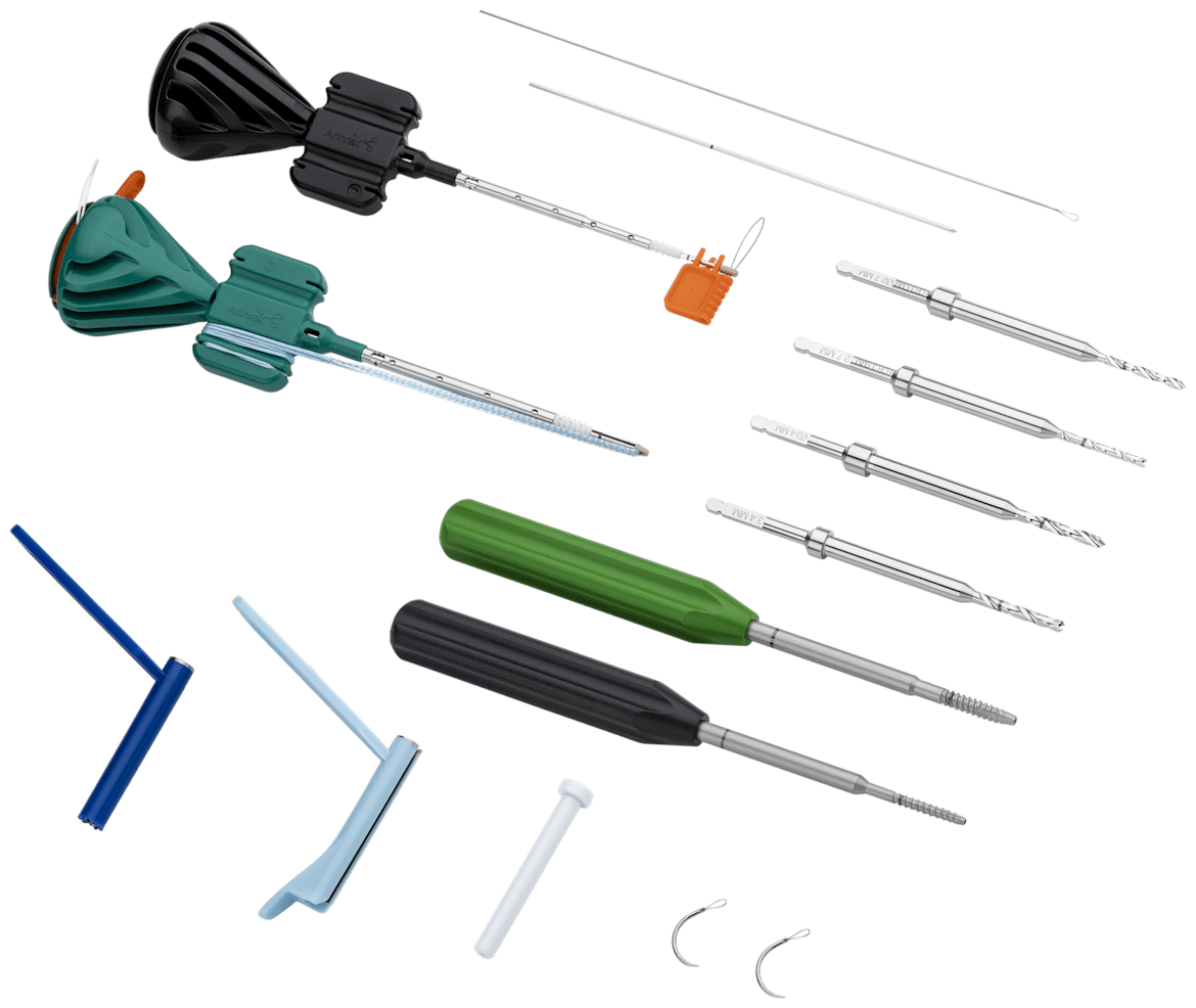 <em>Internal</em>Brace Implant System, Ligament Augmentation Repair, BioComposite, with Collagen Coated FiberTape Suture and JumpStart Dressing