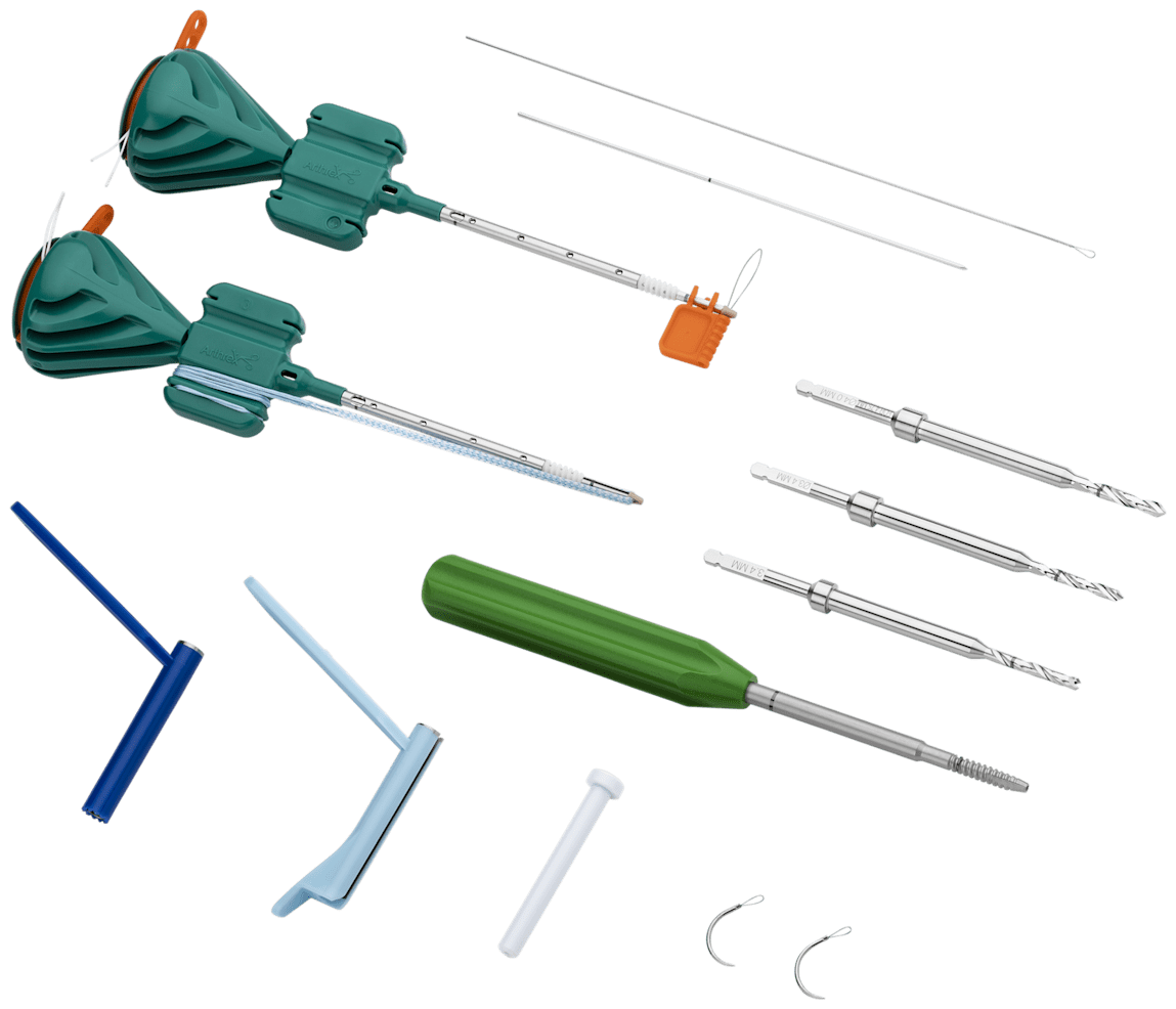 <em>Internal</em>Brace Implant System, Ligament Augmentation Repair, Plus, BioComposite, with Collagen Coated FiberTape Suture and JumpStart Dressing