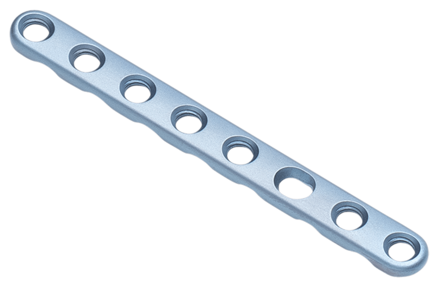 Straight Plate, 2.0 mm, 8 Hole, Reinforced