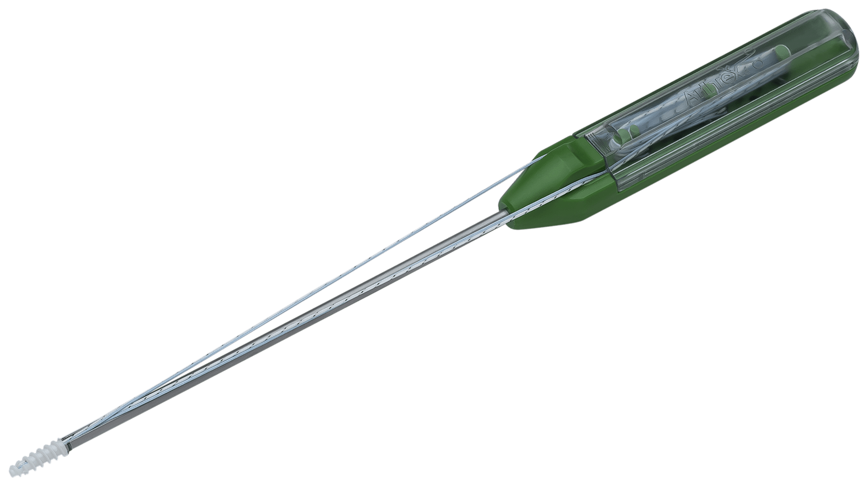 BioComposite Corkscrew FT, 4.5 x 14 mm, mit Zwei #2 TigerWire und 2 #2FiberWire Fäden, mit je 2 Nadeln