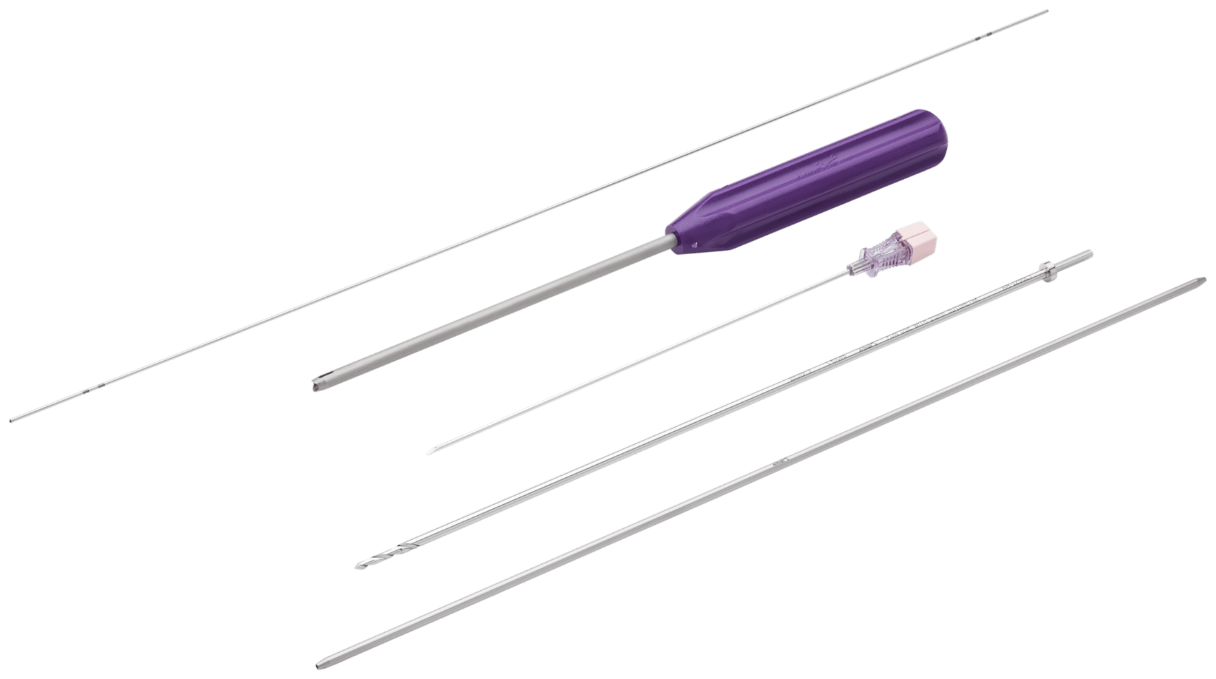 3 mm SutureTak Percutaneous Insertion Kit (includes: spear, dilator, needle with stylet, guide pin, and step drill)