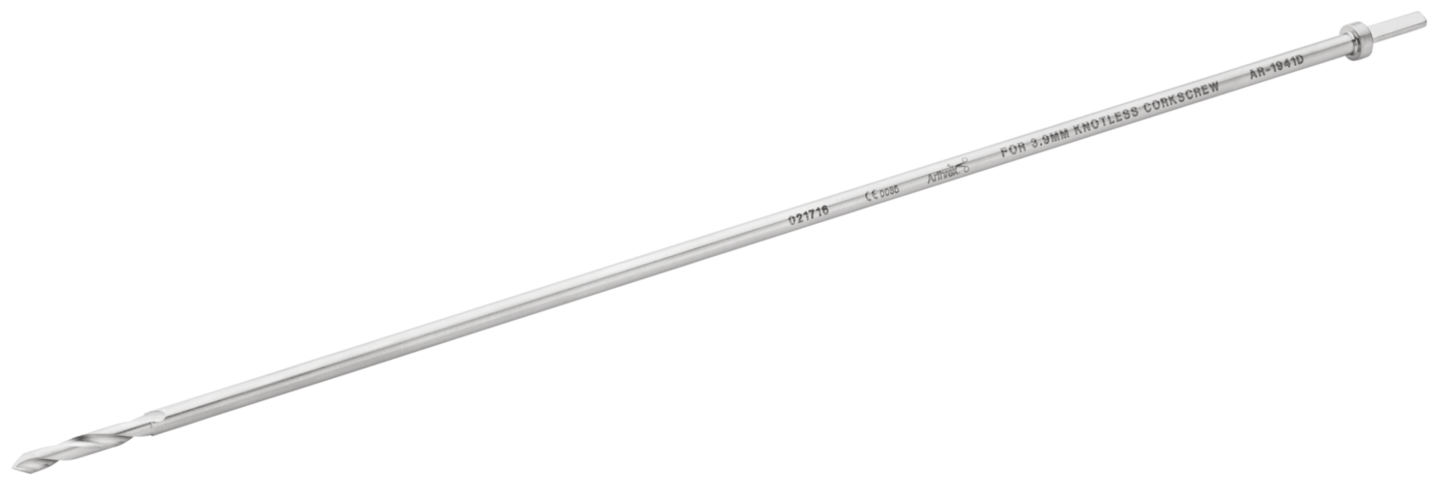 Bohrer, für 3.9 mm Knotless Corkscrew, steril, wiederverwendbar