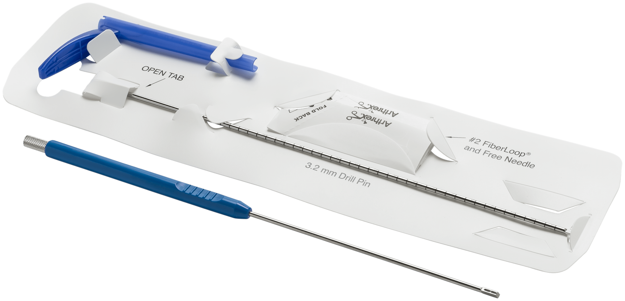 Proximal Tenodesis Implant System (Includes: Proximal BicepsButton, Button Inserter, FiberLoop Suture, Free Needles, Drill Pin and Shoehorn Cannula)