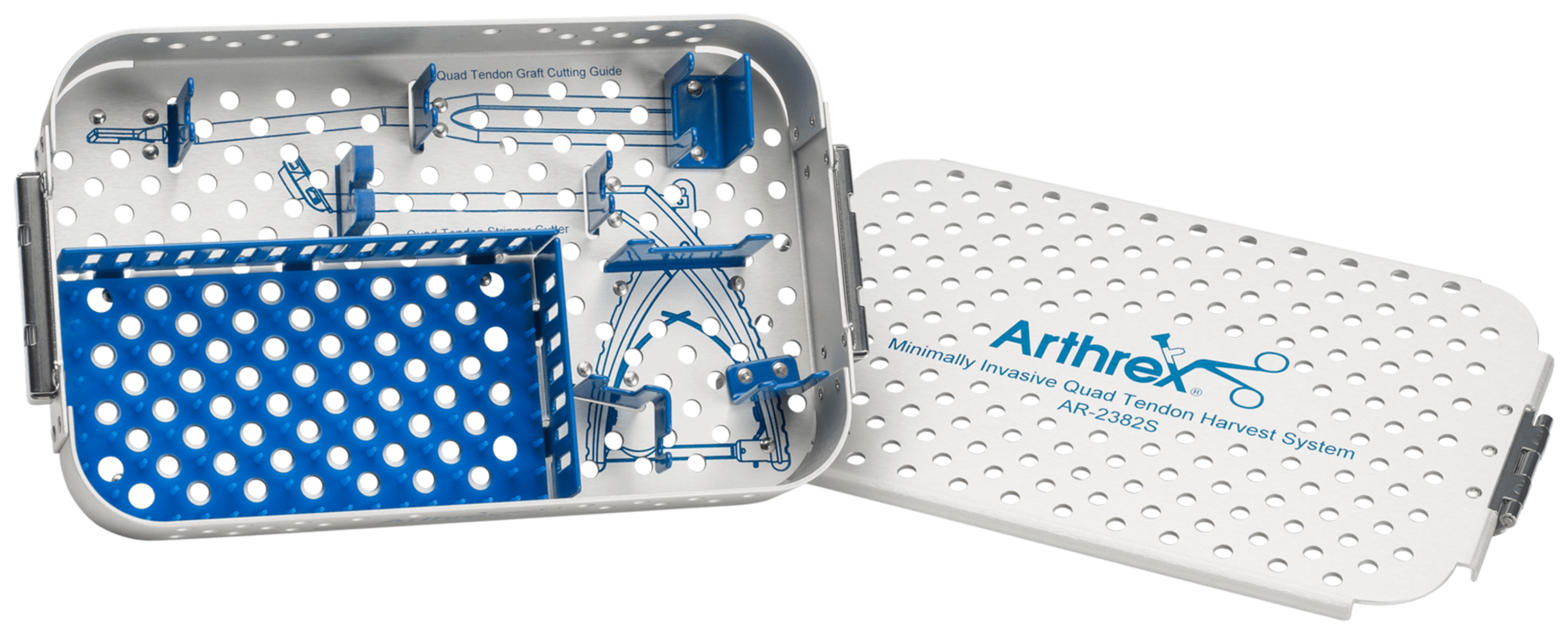 Instrumentencontainer für Minimal Invasives Quadrizeps Sehnenentnahme System