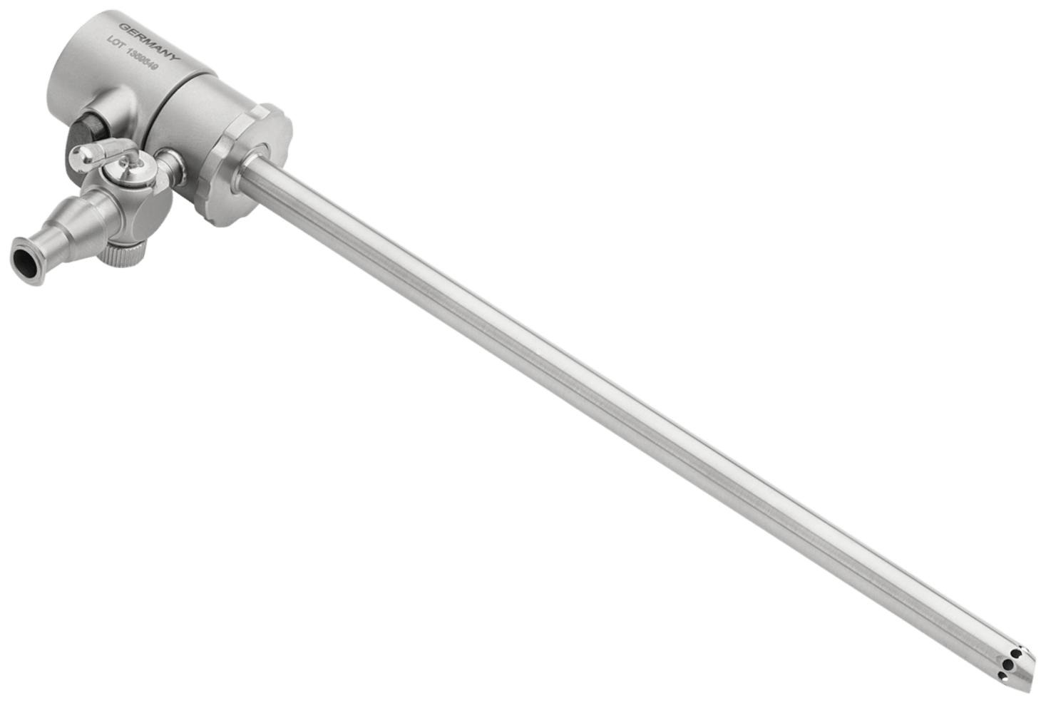 Arthroskopschaft High-Flow, 1 Hahn, für 4 mm Optik, mit Spüllöcher