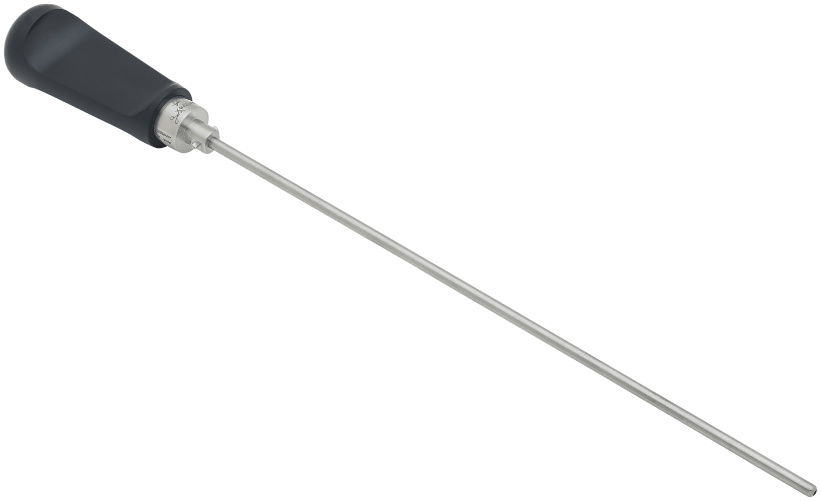 Obturator, kanüliert, für 3.5 mm High-Flow-Hüft-Arthroskopschaft mit Verjüngung / mit Spüllöchern, mit Handgriff