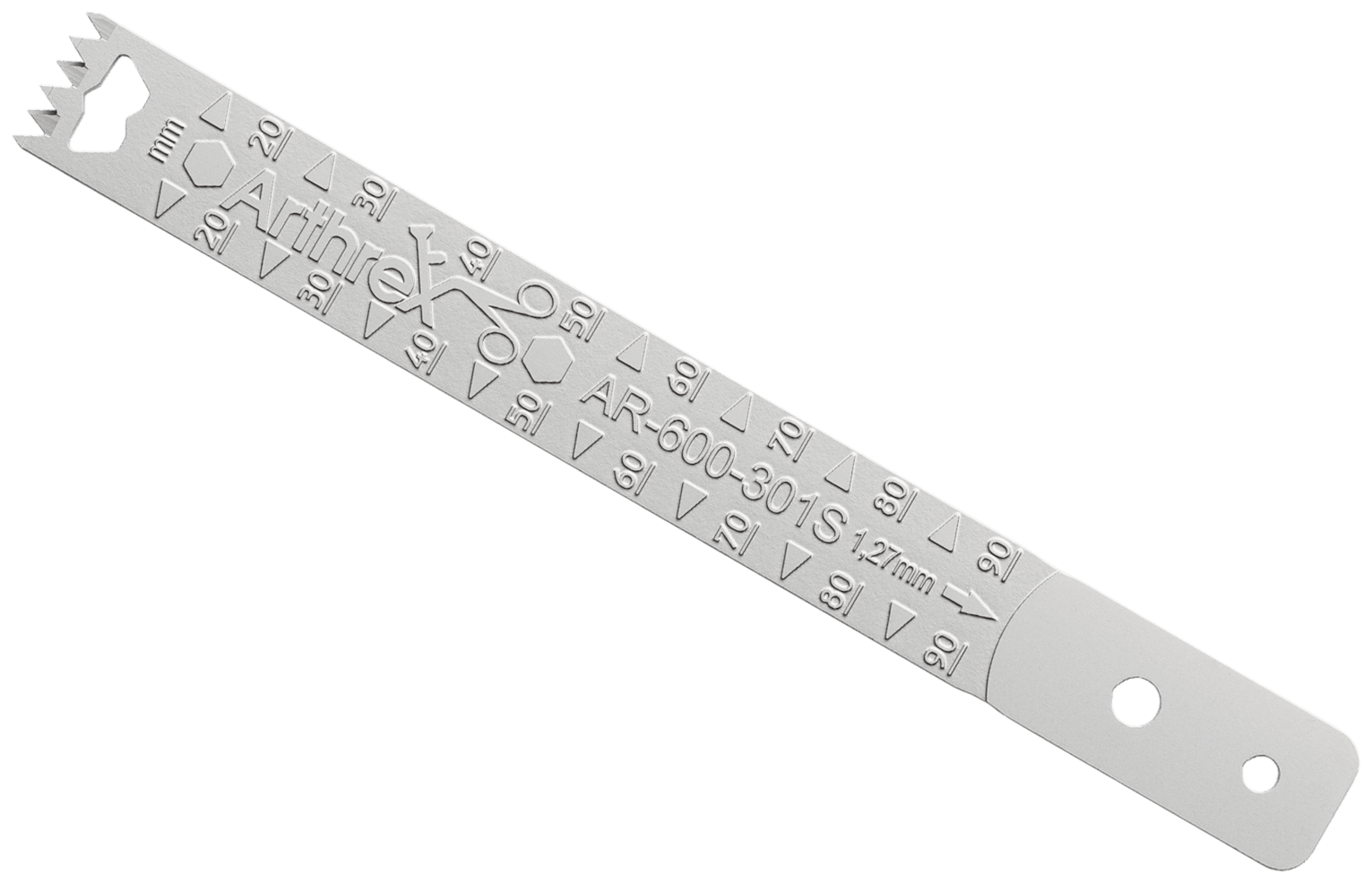 Sagittales SpeedCut-Sägeblatt für Arthrex 600 MIS, 90 mm x 13 mm x 1.27mm