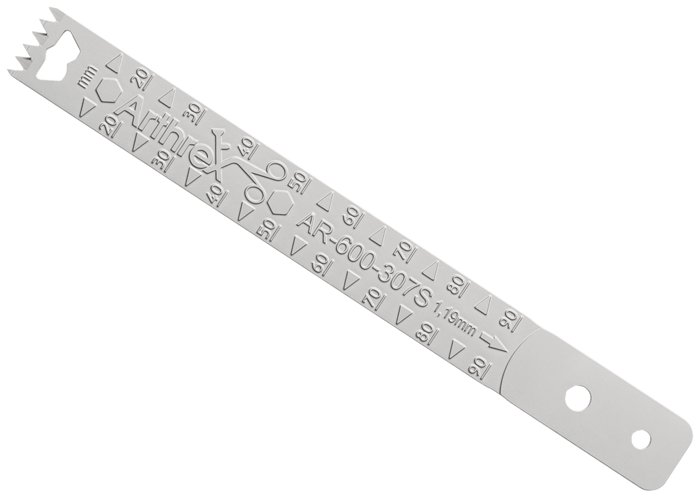 Sagittales SpeedCut-Sägeblatt für Arthrex 600 MIS, 90 mm x 13 mm x 1.19mm