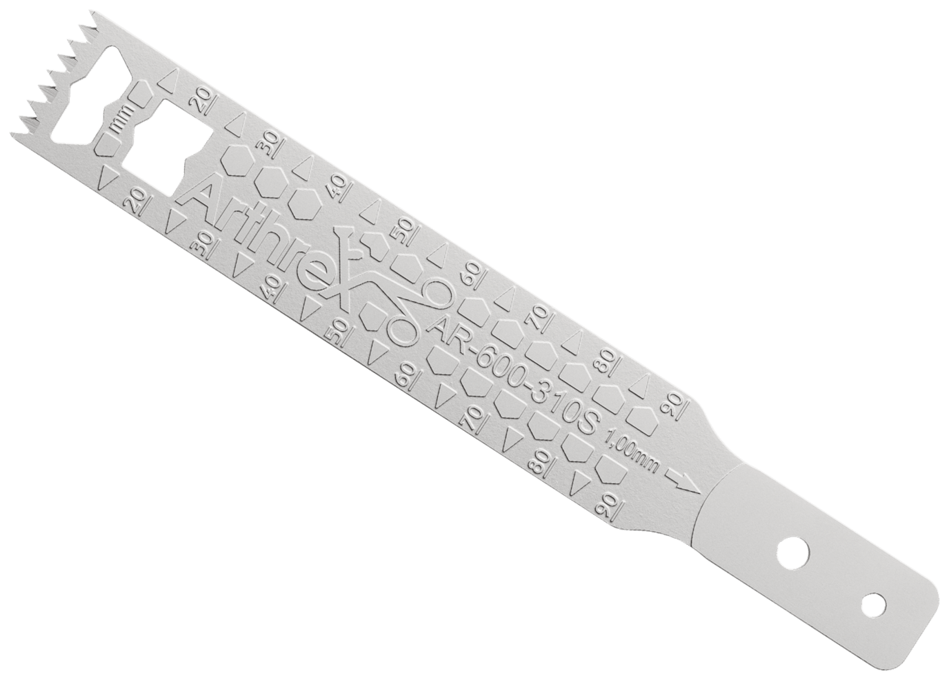 Sagittales SpeedCut-Sägeblatt für Arthrex 600 MIS, 90 mm x 19 mm x 1 mm