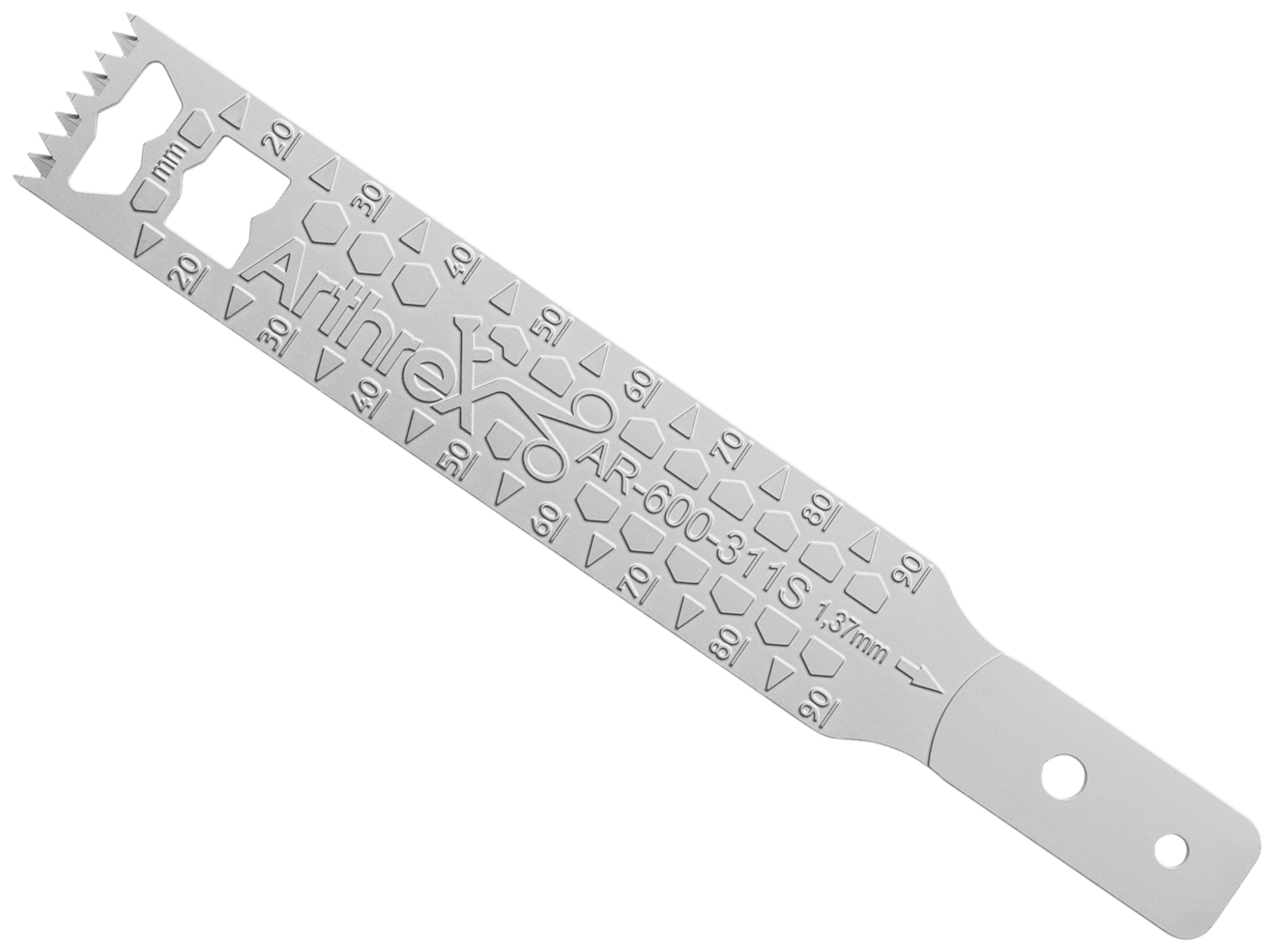 Sagittales SpeedCut-Sägeblatt für Arthrex 600 MIS, 90 mm x 19 mm x 1.37mm