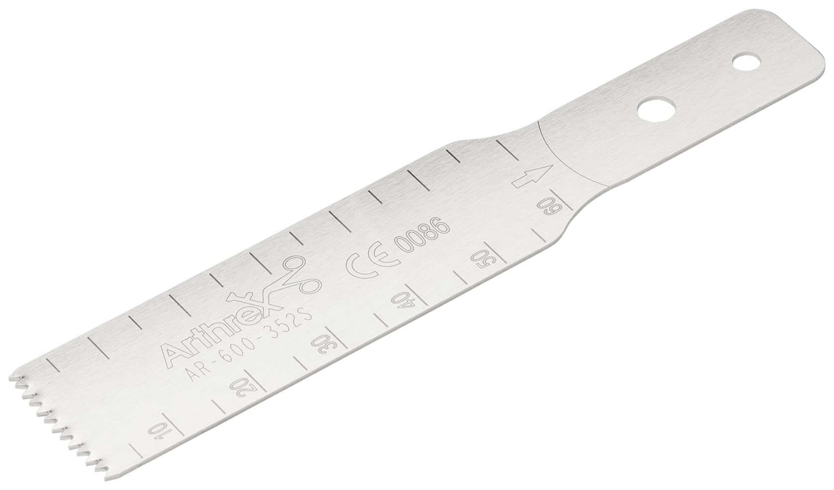 Sagittales Sägeblatt für Arthrex 600 MIS, 65 mm x 18 mm x 0.8 mm