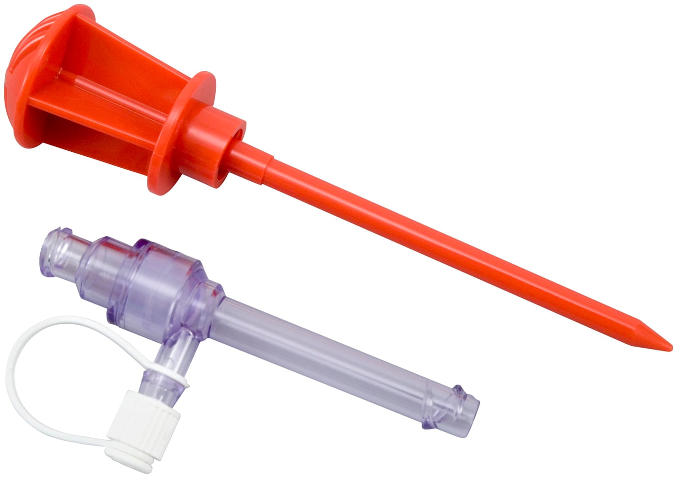 Crystal Cannula partially threaded, short, 5.75 mm x 5 cm, with orange obturator (compatible with reusable obturator AR-8680)