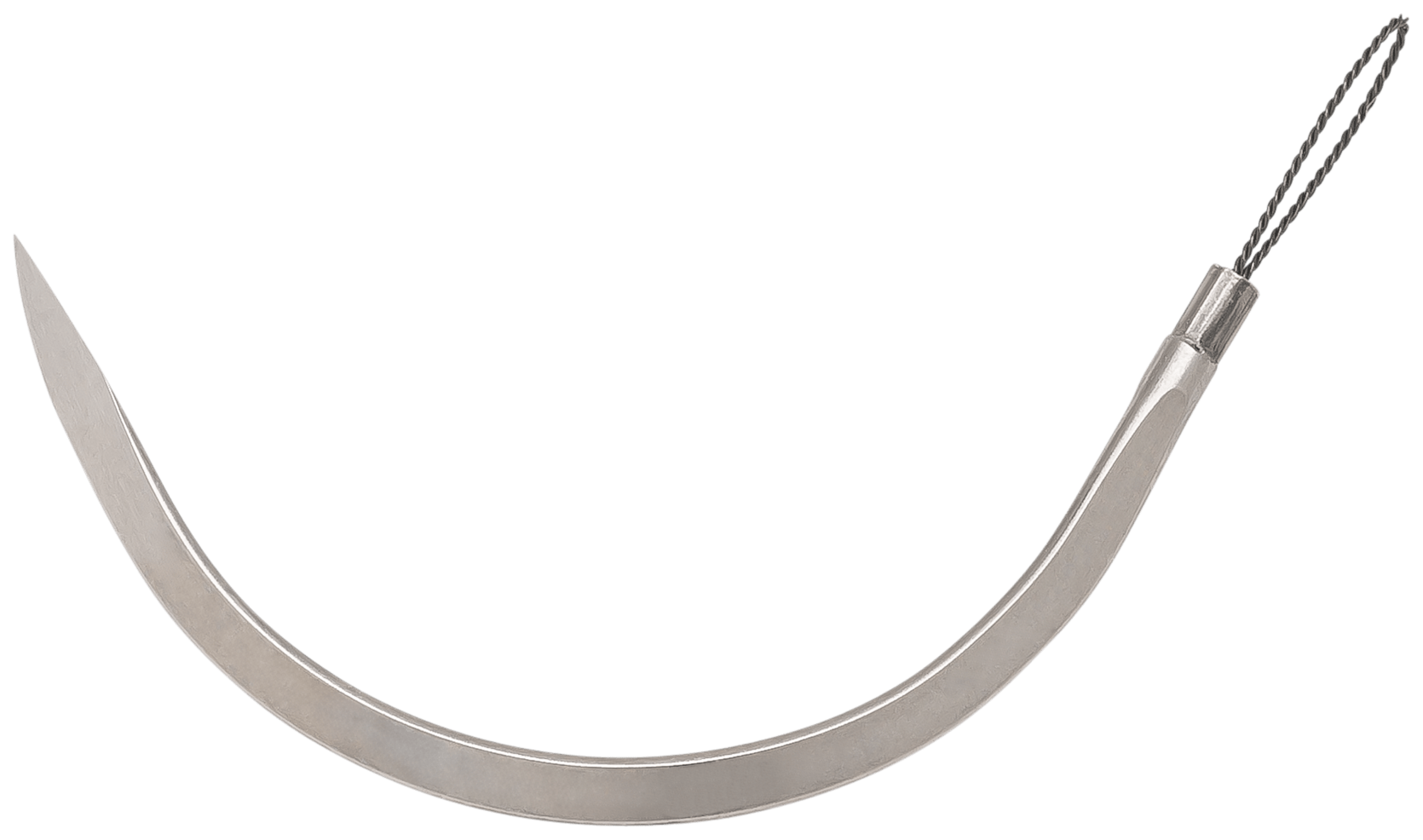 Reverse Cutting Needle with Nitinol Loop, C-13, 1/2 Circle, 36.6 mm long