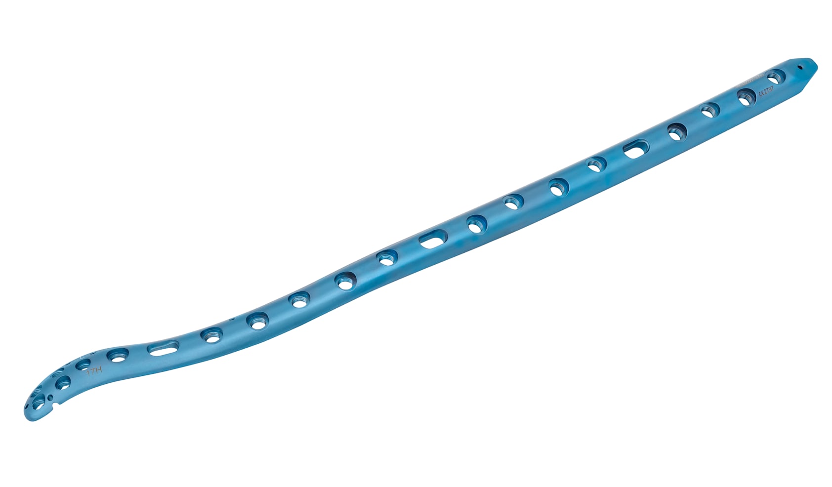 Distale Humerusplatte, extraarticulär, links, 17 Loch, steril