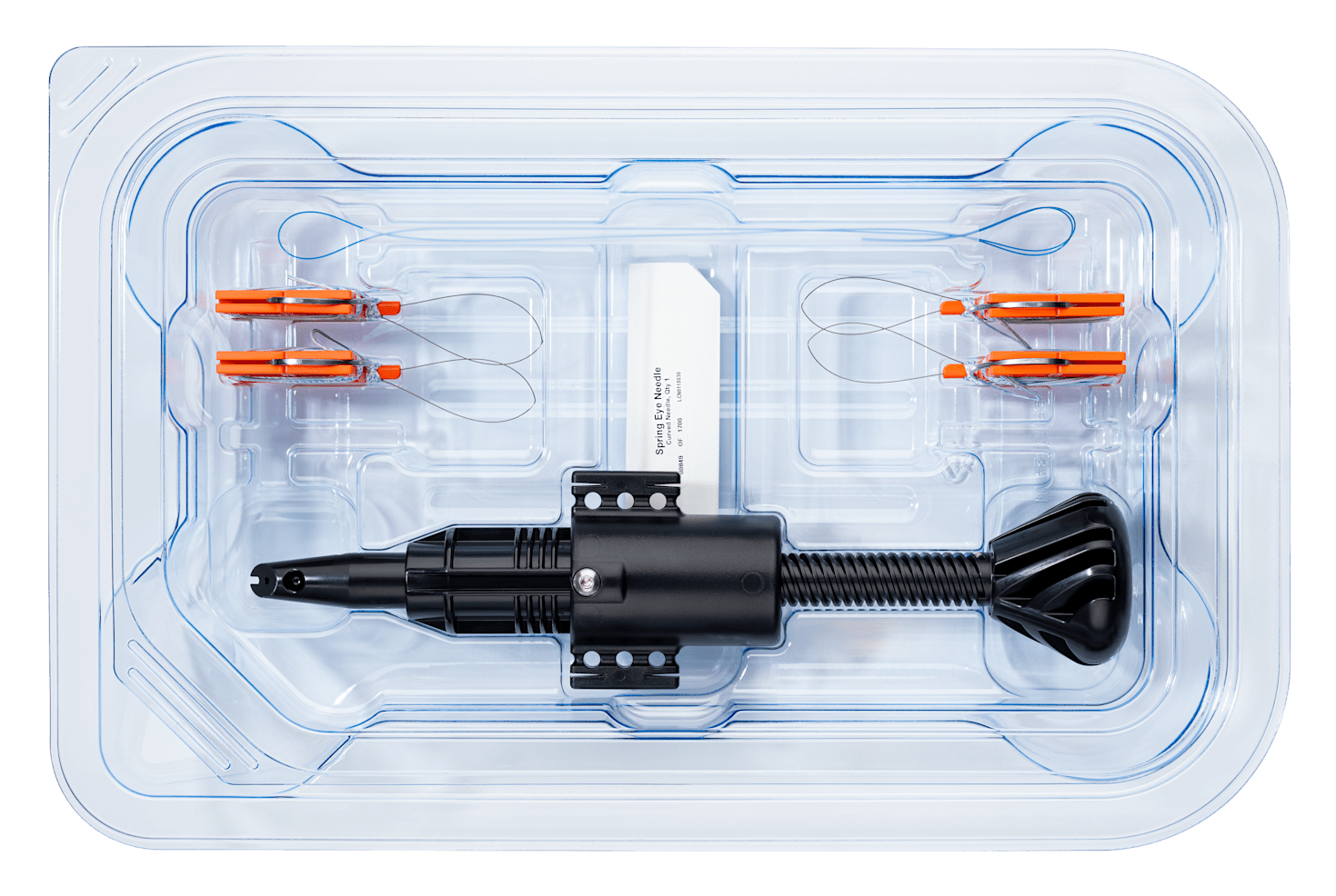 FiberTape Sternal Closure Kit X4
Includes: 4 FiberTape Sternal Closure, 2 mm, 36”, blue w/ attached conventional cutting needle, and a disposable tensioner, free cutting needle (60 mm), and MegaLoader