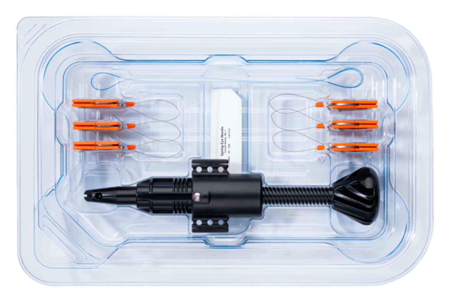 FiberTape Sternal Closure Kit X6
Includes: 6 FiberTape Sternal Closure, 2 mm, 36”, blue (3 w/ attached conventional cutting needle and 3 w/ attached blunt tapered needle) and a disposable tensioner, free cutting needle, and MegaLoader