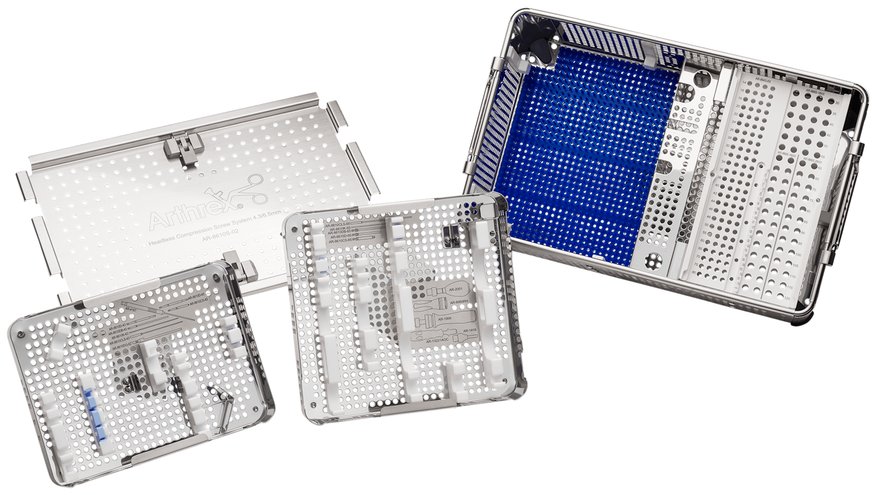 Instrumentencontainer für Doppelgewindeschrauben, 4.3/6.5 mm