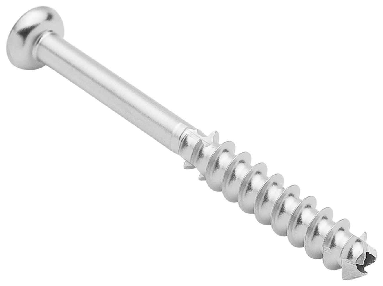 Low Profile Screw, SS, 4.0 x 38 mm, Cannulated, Long Thread