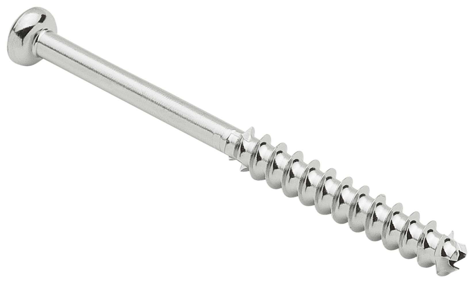 Low Profile Screw, SS, 4.0 x 48 mm, Cannulated, Long Thread