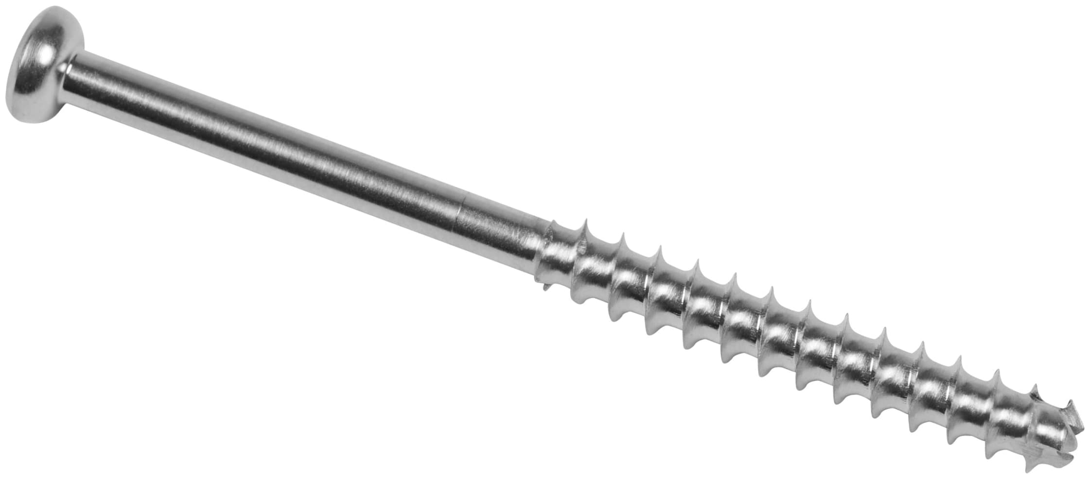 Low Profile Screw, SS, 4.0 x 50 mm, Cannulated, Long Thread